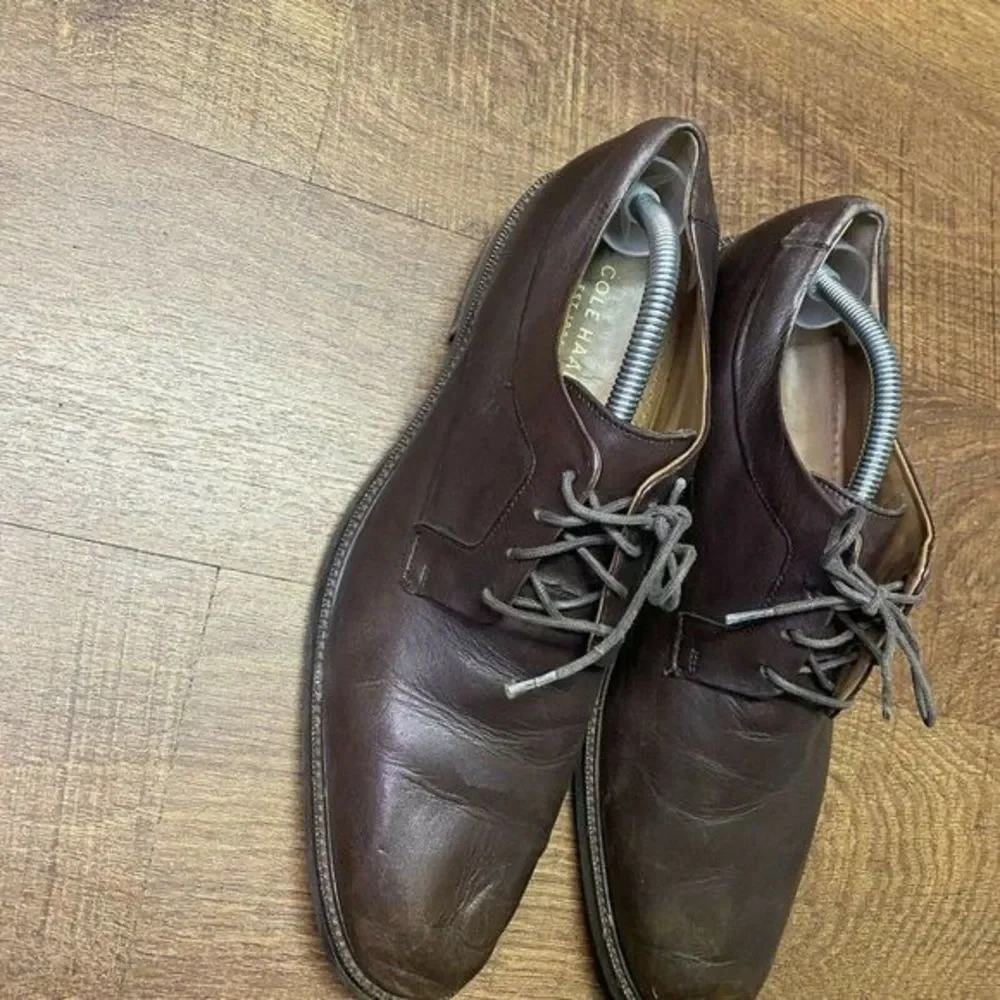 Mens Cole Haan Grand OS Brown‎ Leather Oxford Dress Shoes Size 10.5 M EUC